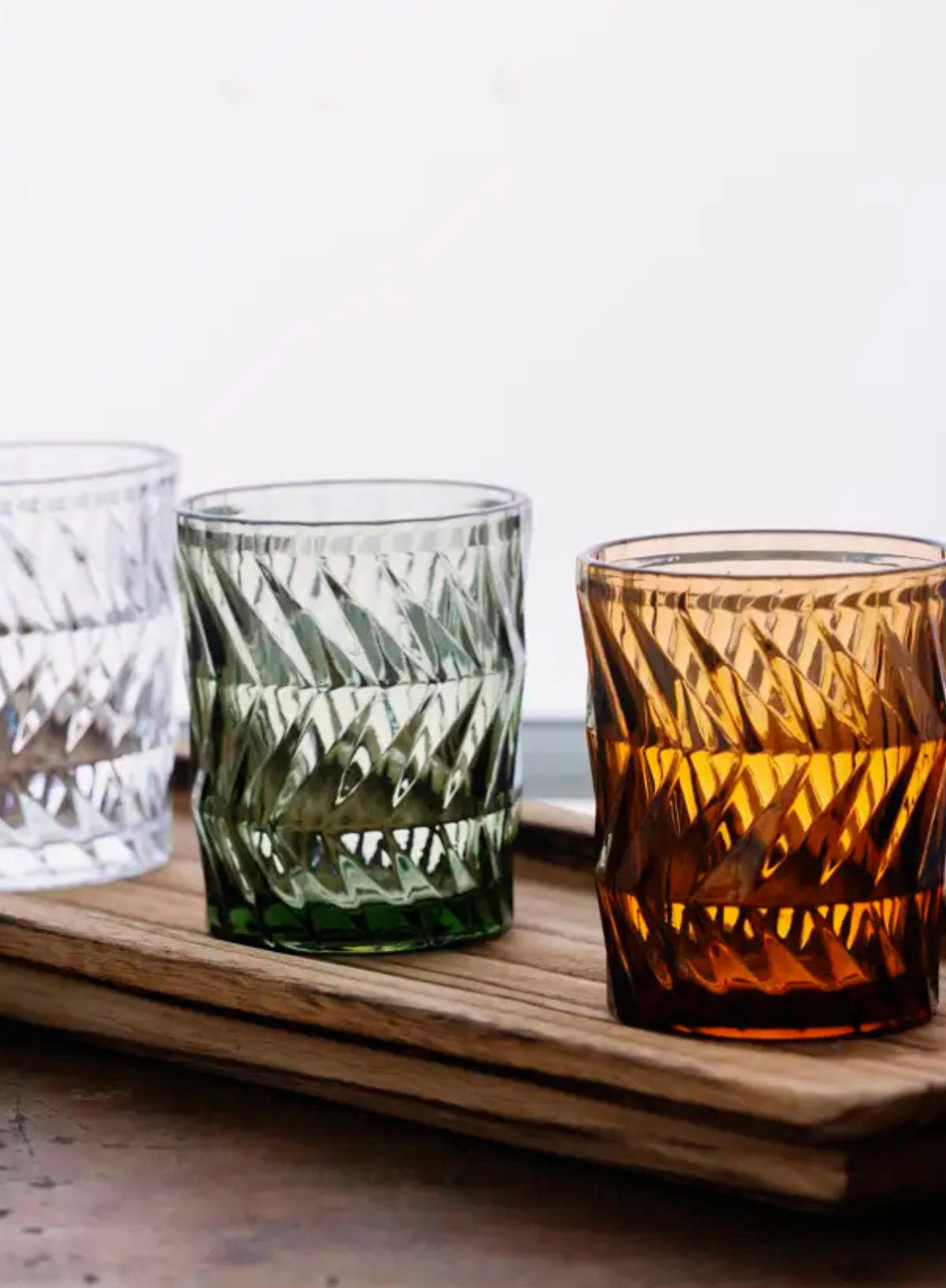 Madam Stoltz Wickcliff Drinking Glass Brown