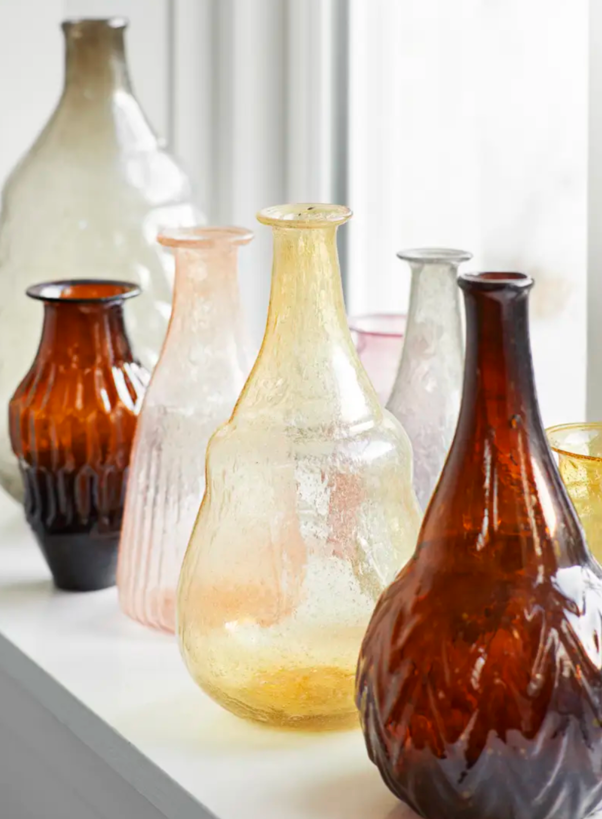 Yellow Recycled Glass Vase from Madam Stoltz