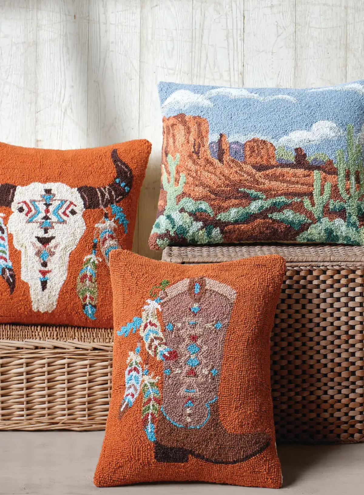 Cowboy Boot Hook Cushion from Peking Handicraft