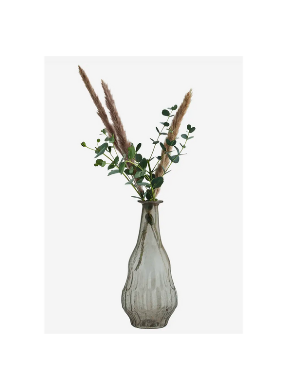 Smoke Recycled Glass Vase from Madam Stoltz