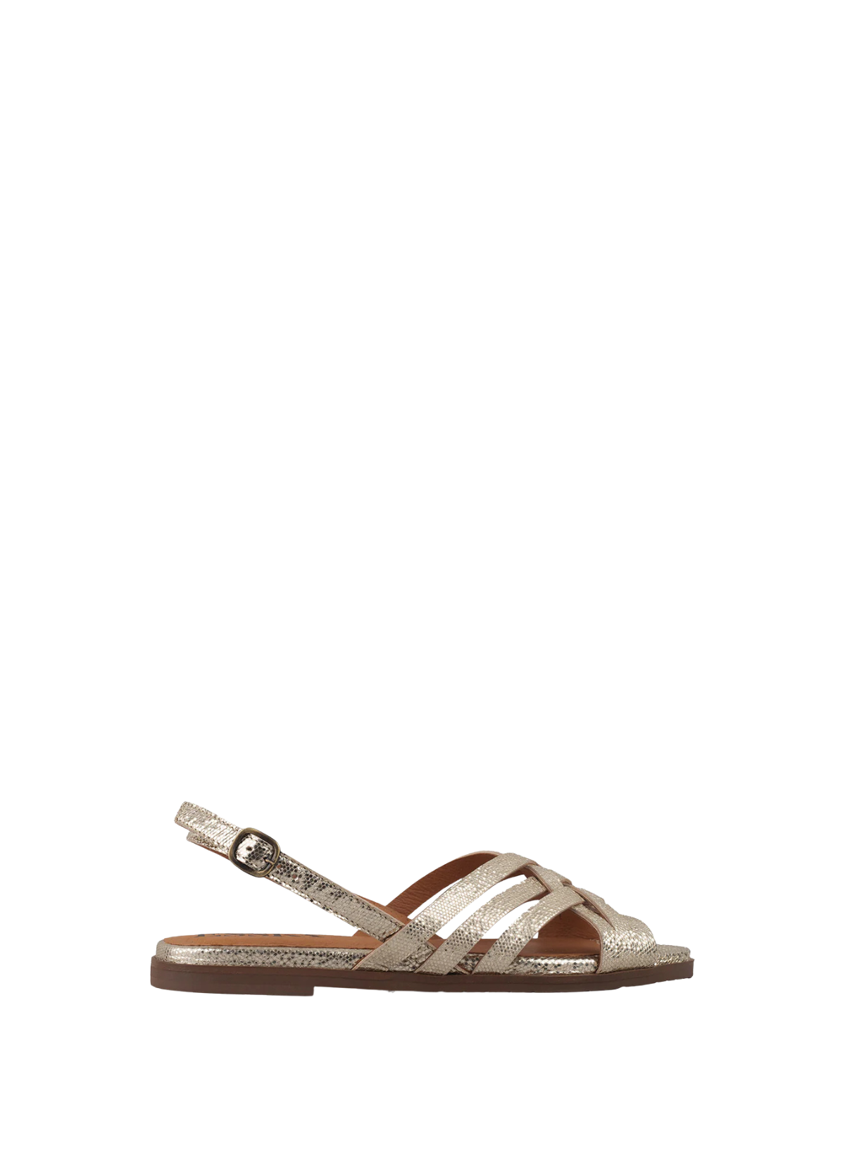 Esska Nikita Leather Sandal in Platinum