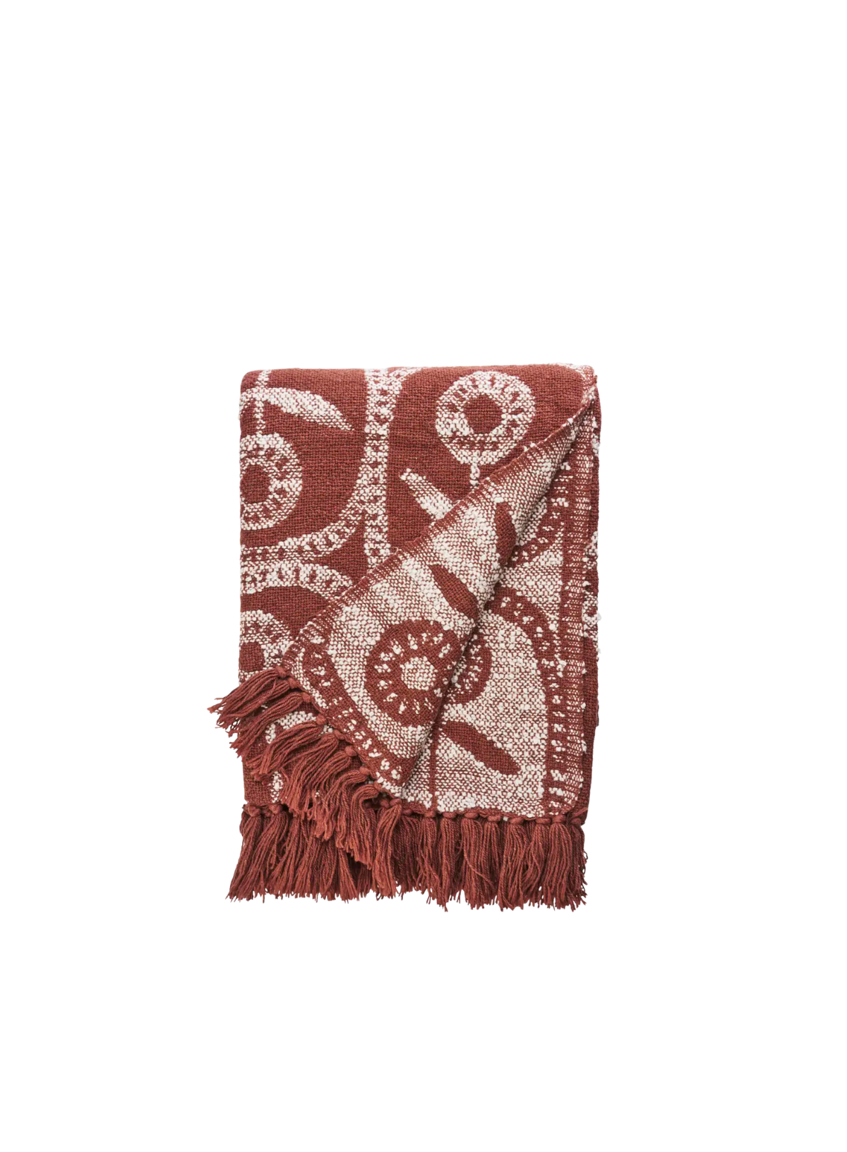 Rooster Reversible Recycled Cotton Throw 125/175cm from Madam Stoltz