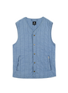 Epinay Outerwear Gilet in Denim from Faguo