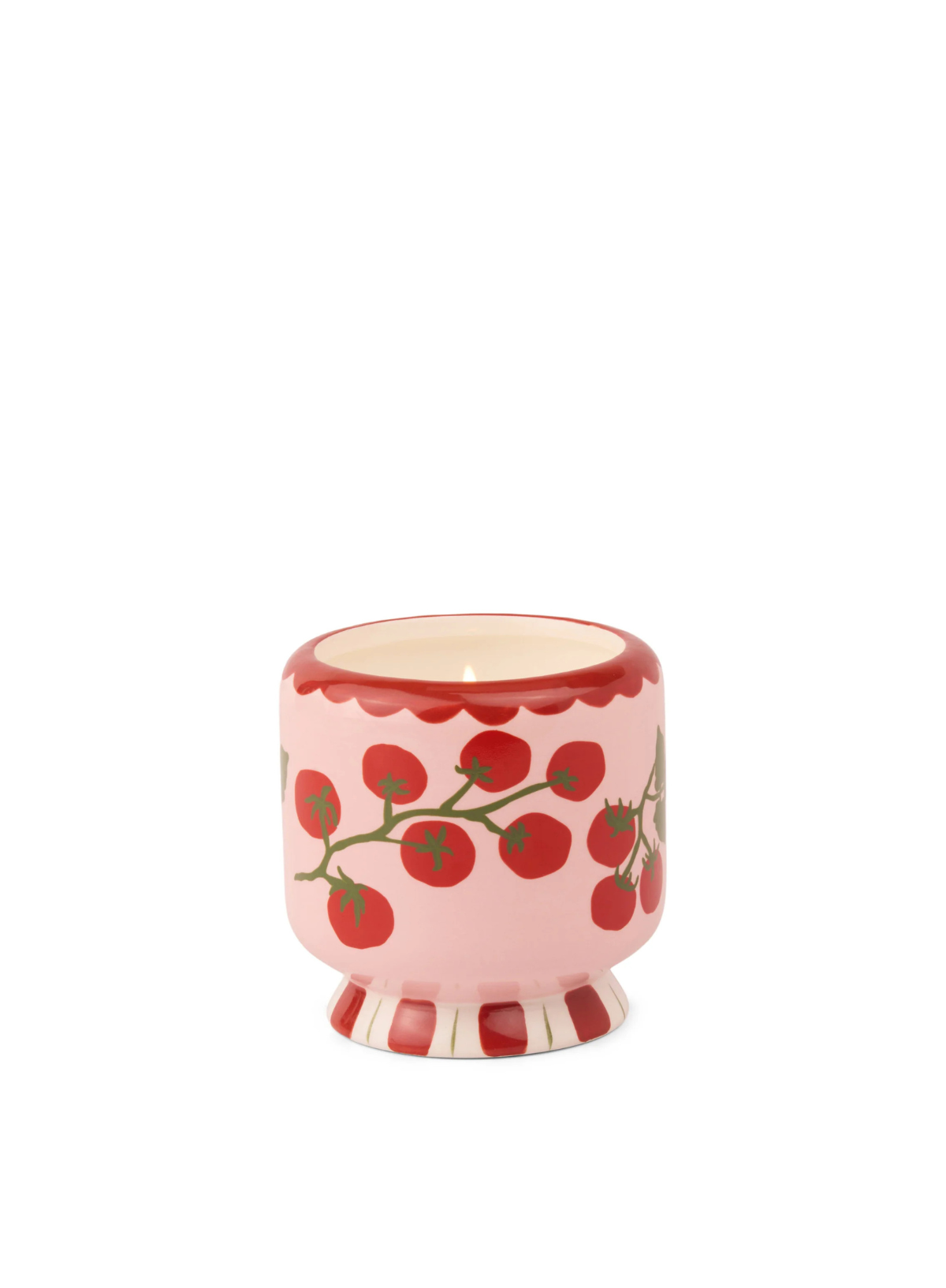 A Dopo 8oz Tomato Vine Ceramic Candle in Heirloom Tomato from Paddywax