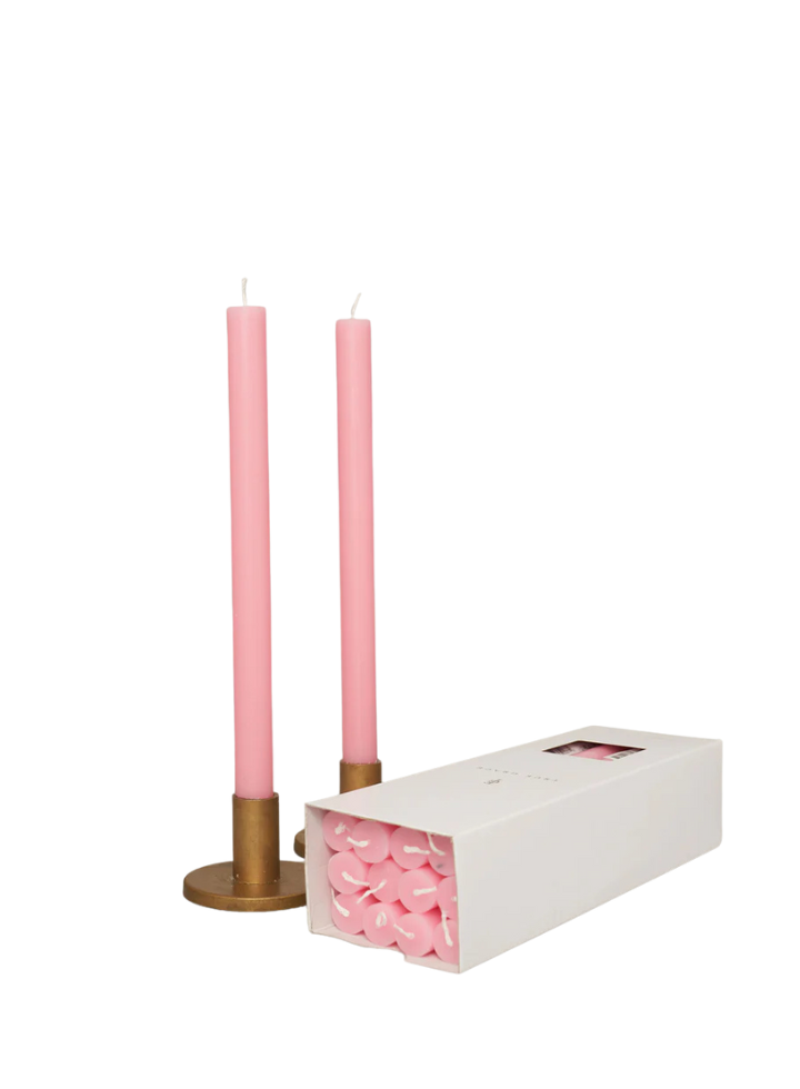 Paraffin Wax Dinner Candle in Cherry Blossom from True Grace