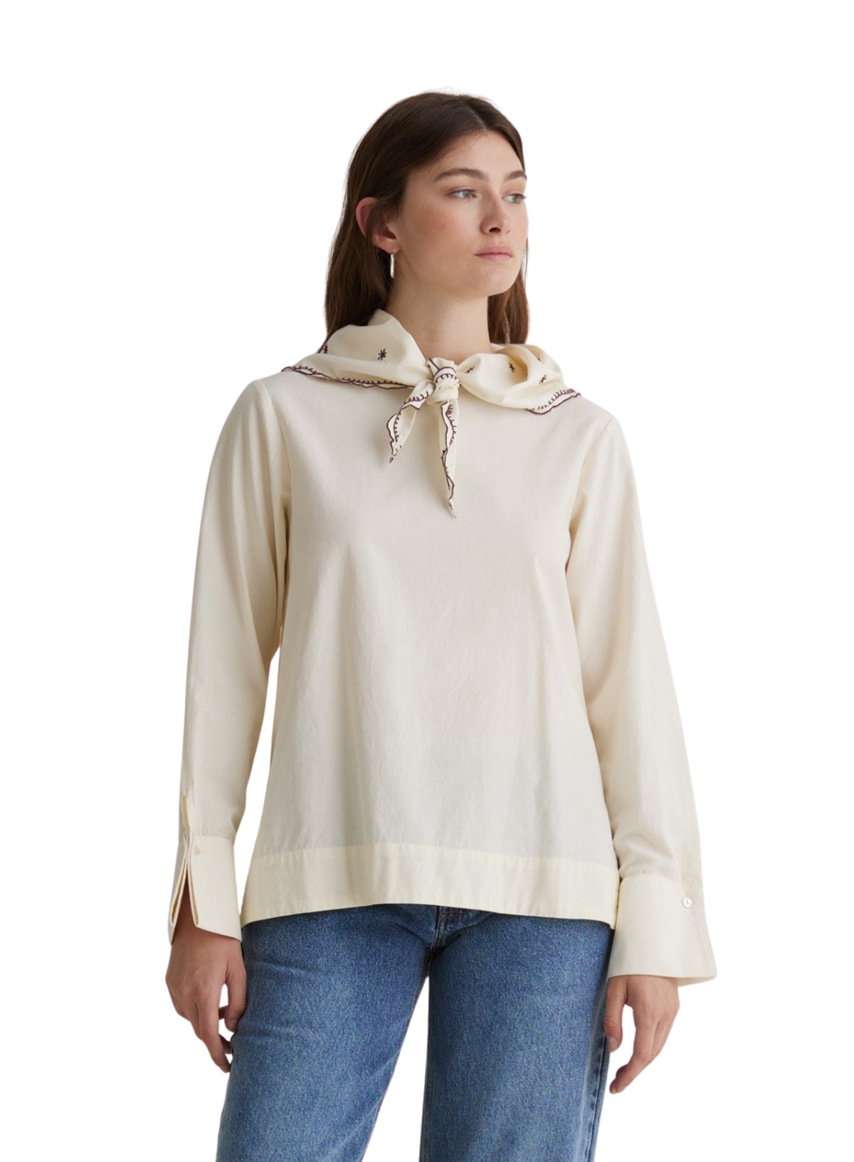 Shelby Shirt in Ecru from Yerse