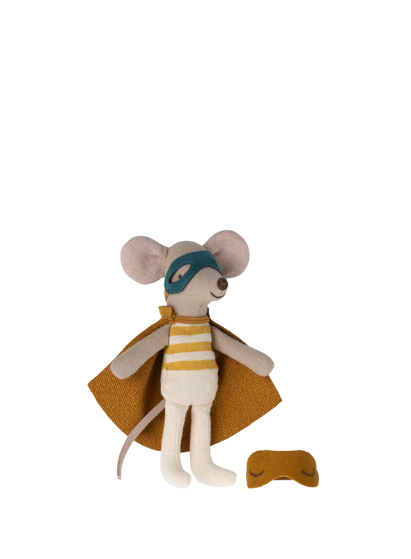 Super Hero Mouse, Little Brother in Matchbox from Maileg