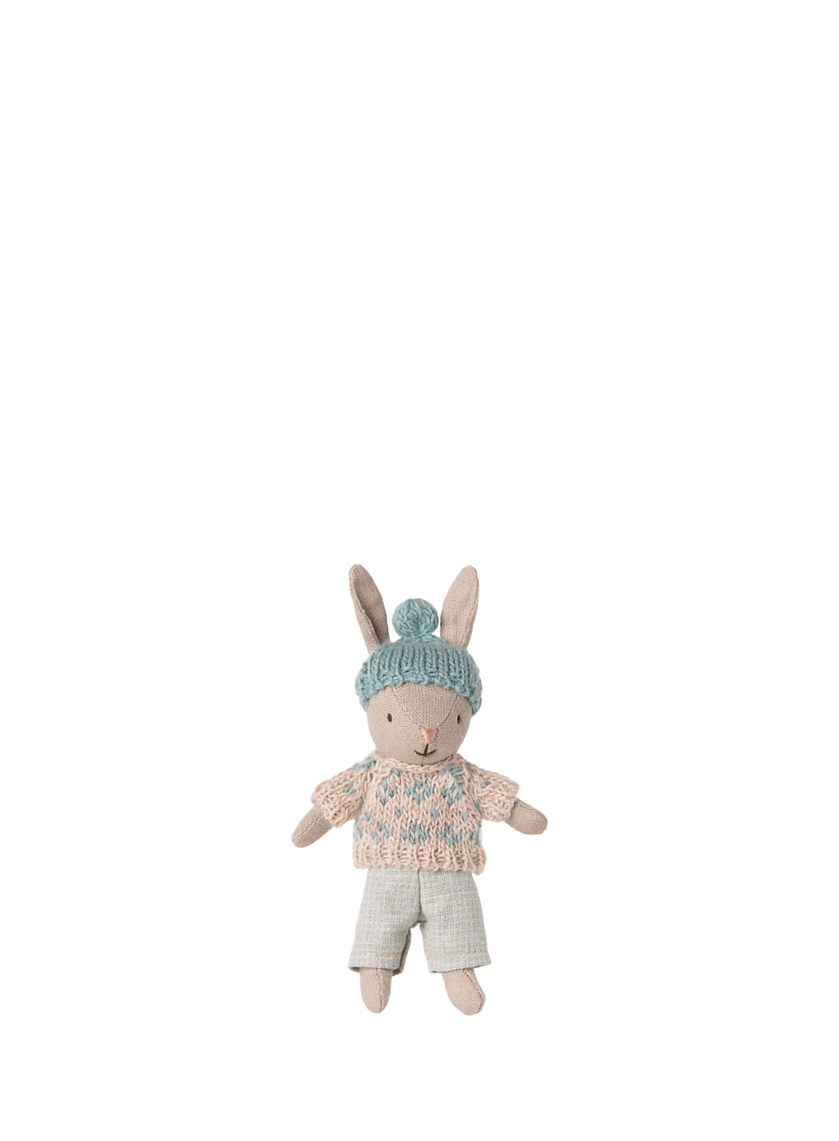 Maileg Winter Rabbit Micro Sand - Mint