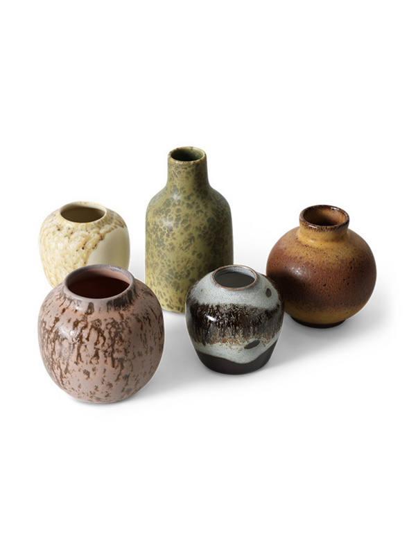 70s Ceramics Small Vase Pursuit HK Living