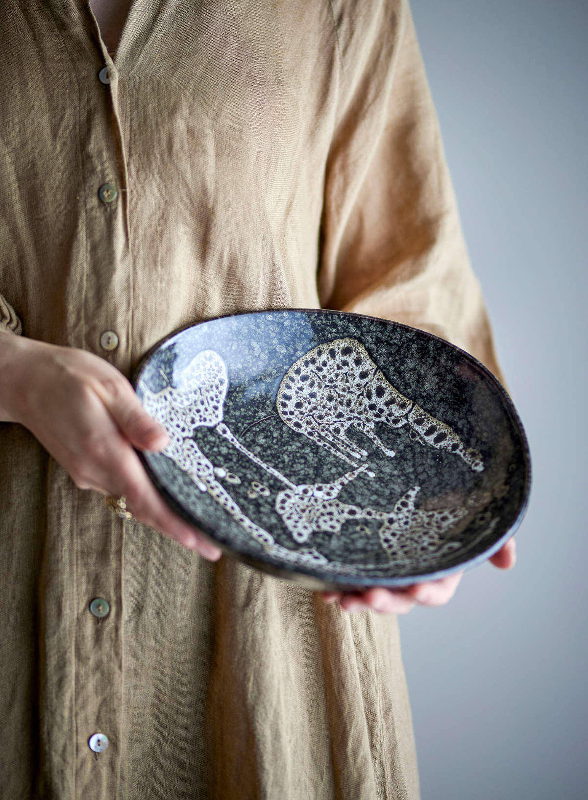 Sway Grey stoneware Bowl