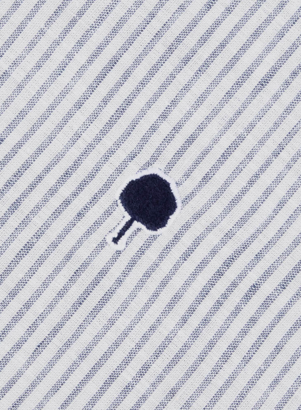 Ivoy Cotton Shirt in Ecru Blue from Faguo