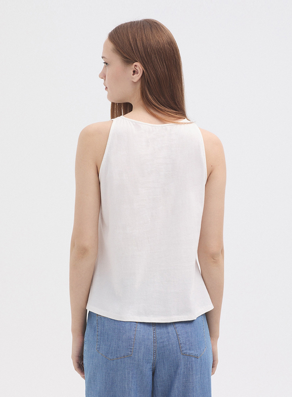 Combined Tank Top with Lace in 000 from Nice Things