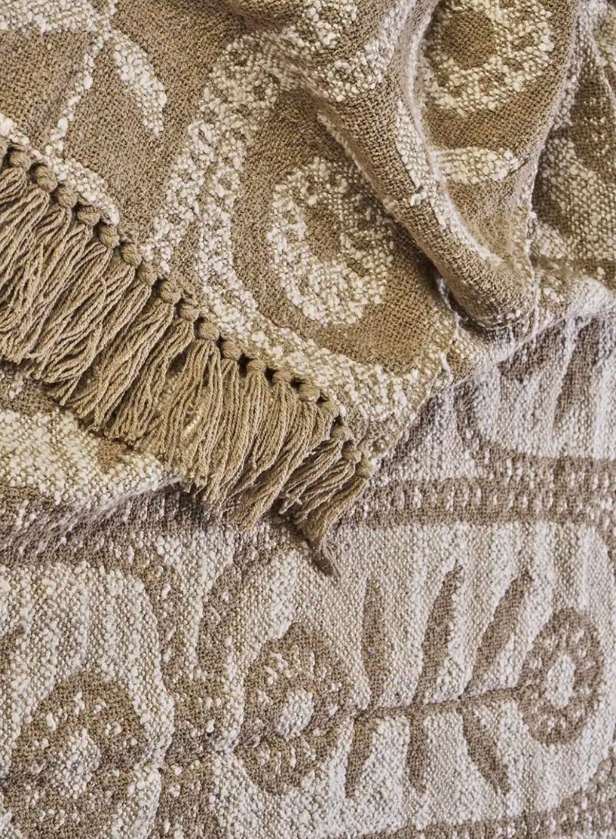 Mermaid Reversible Recycled Cotton Throw 125/175cm from Madam Stoltz