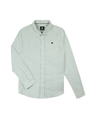 Ivoy Cotton Shirt in Green from Faguo