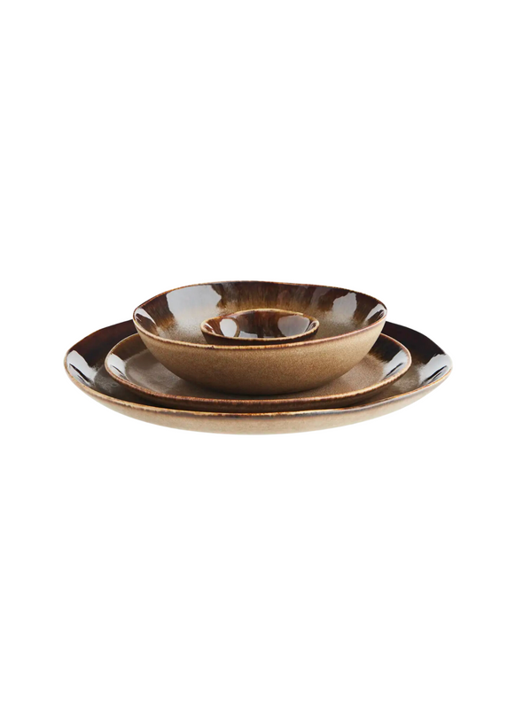 Brown Stoneware Small Bowl from Madam Stoltz