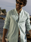 Ivoy Cotton Shirt in Green from Faguo
