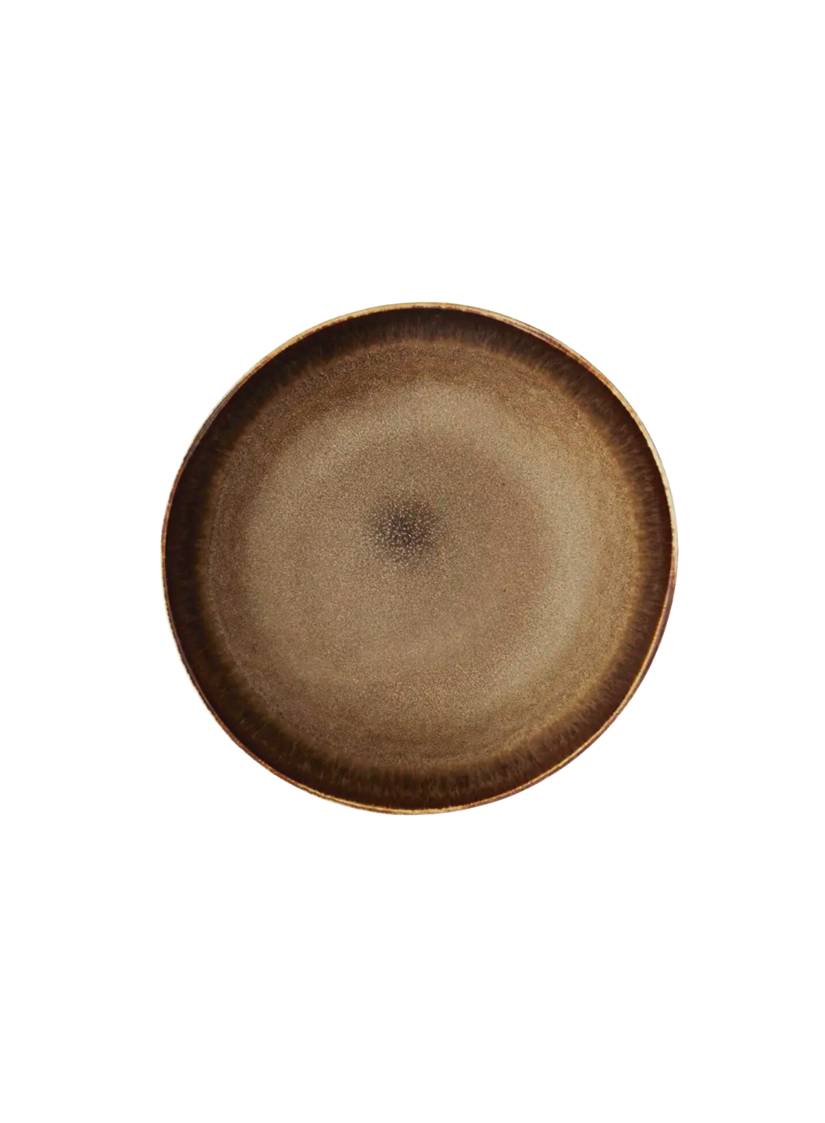 Brown Stoneware Deep Plate from Madam Stoltz