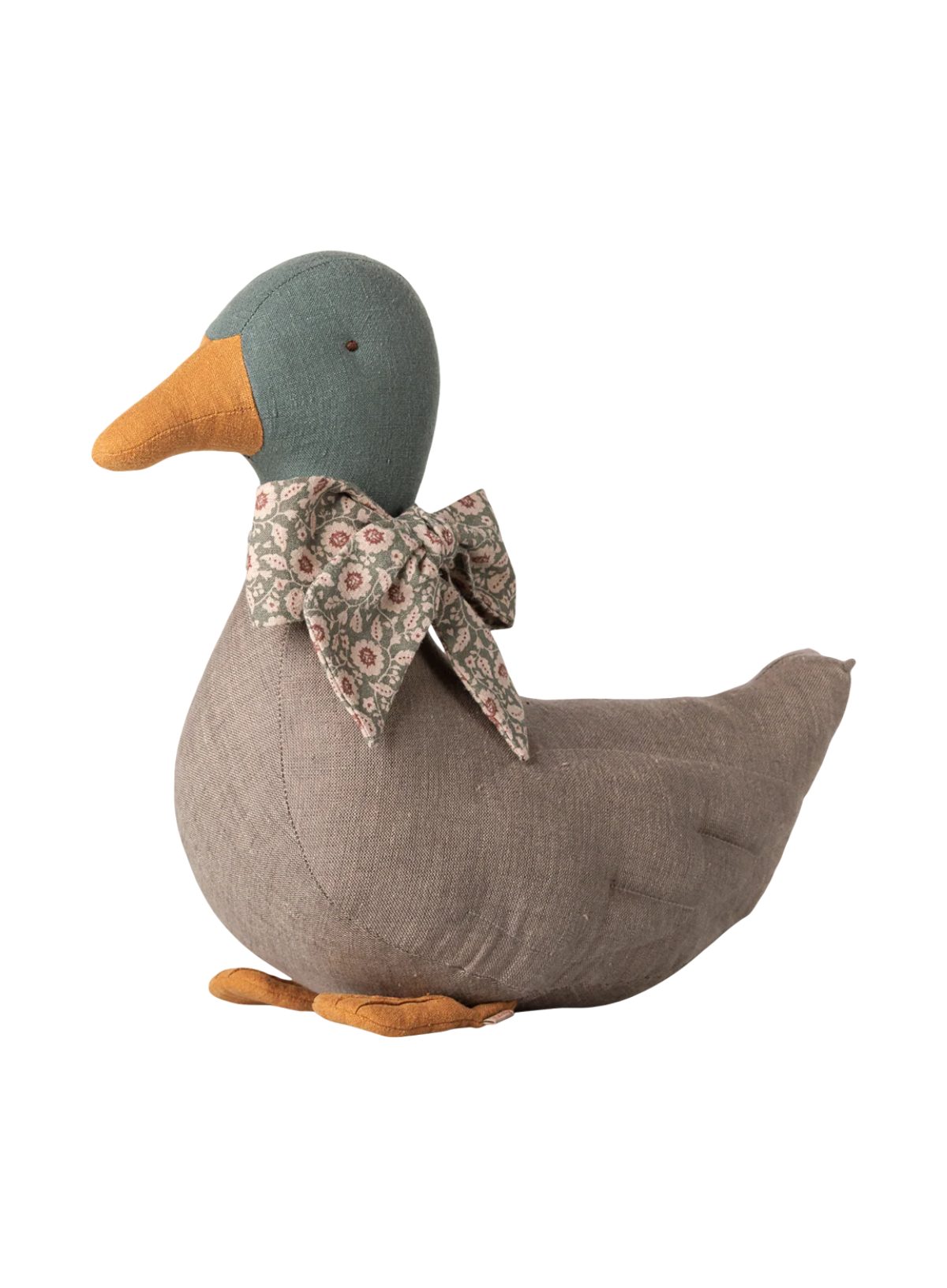 Maileg Duck with Bow - Grey
