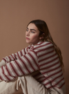 Daffy Jumper in Ecru + Ancient Pink from Yerse