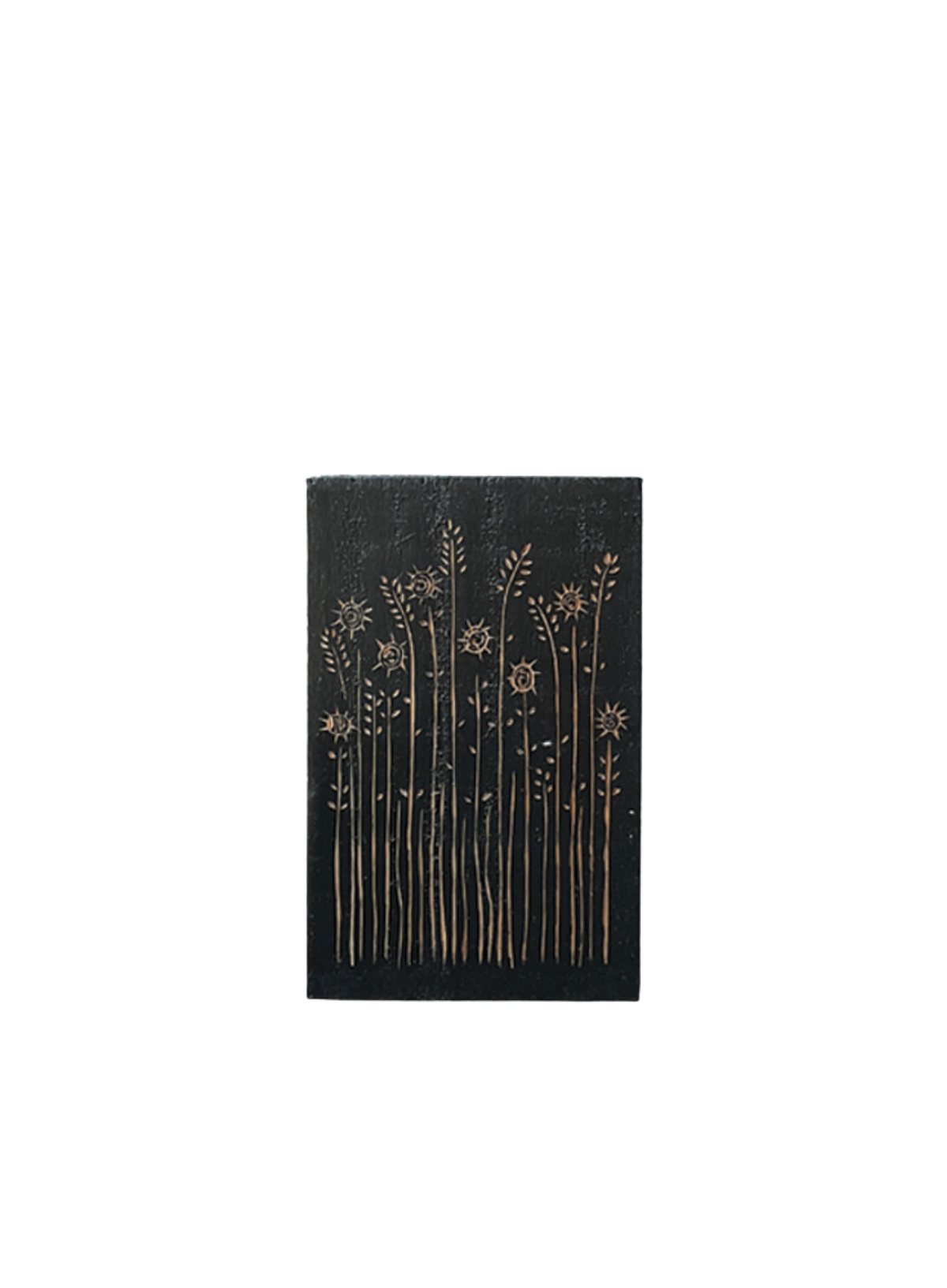 East of India Wood block Tall daises