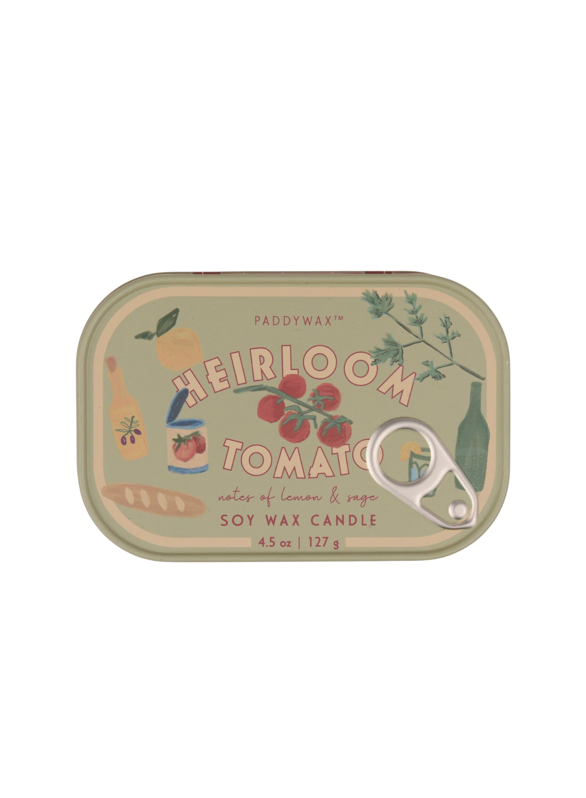 Bistro 4.5oz Printed Tin Candle - Heirloom Tomato from Paddywax
