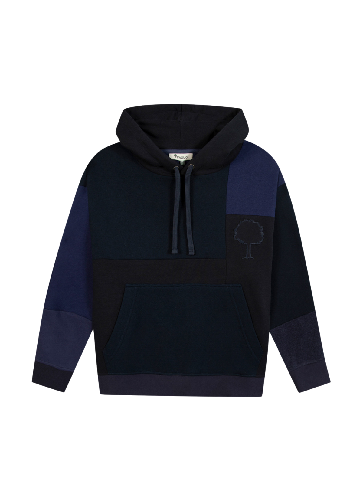 Faguo Dirac Upcycled Hoodie in Navy Blue