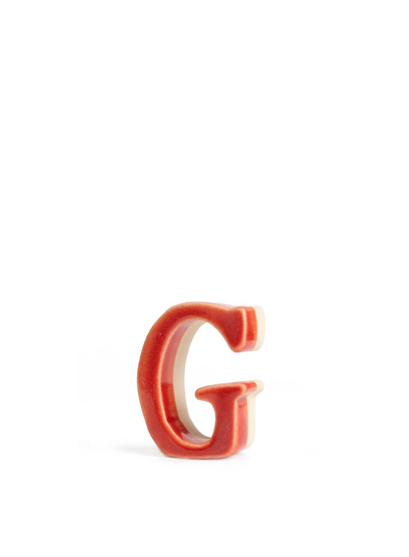 Ceramic Uppercase Letter from MudLOVE