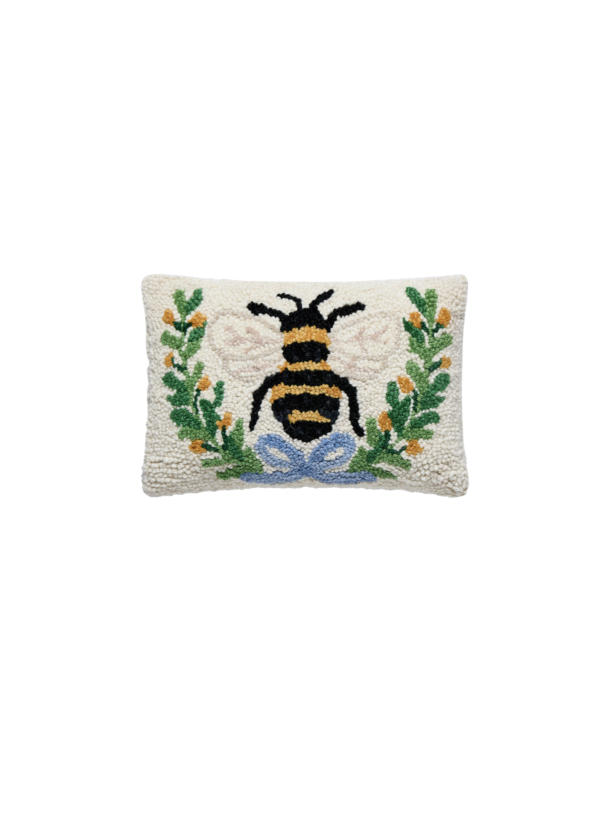 Bee in a Wreath Hook Pillow from Peking Handicraft