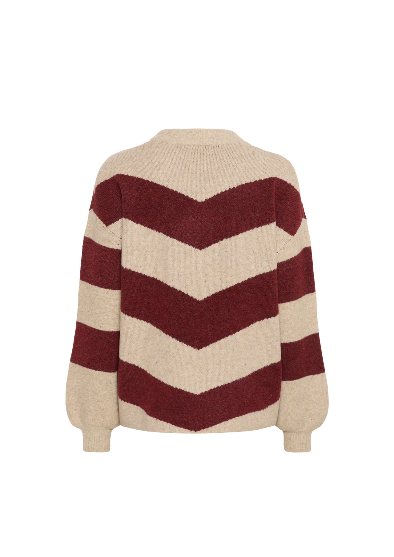 Verana Knit Pullover in Windsor W.Stripe/ F.Grey Melange from Kaffe