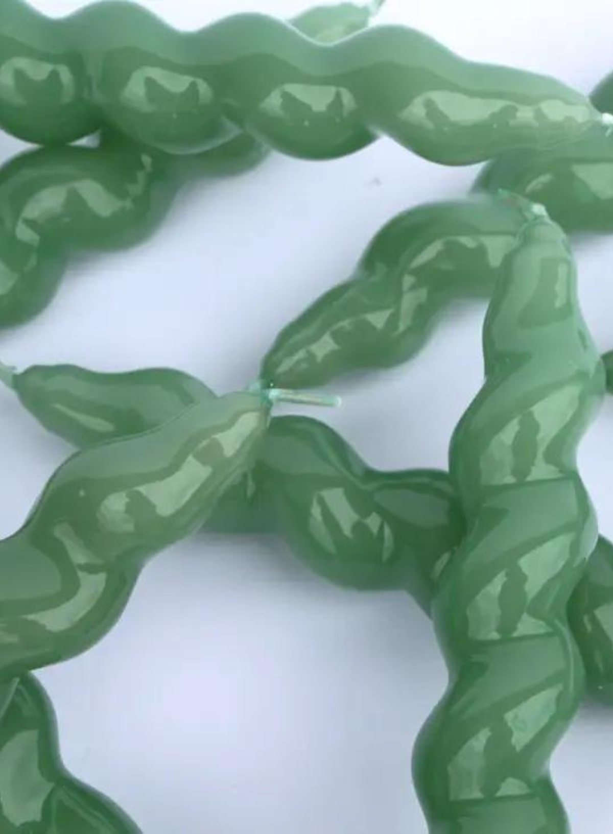 Spiral Taper Candle in Sage from MÆGEN