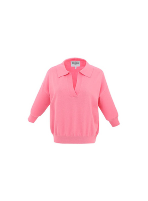 Plume V-Neck Top in Rose from FRNCH