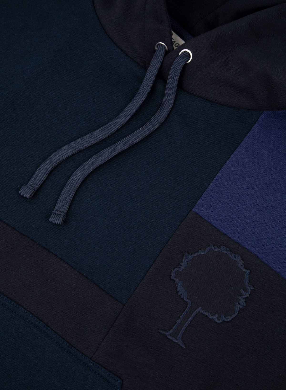 Faguo Dirac Upcycled Hoodie in Navy Blue