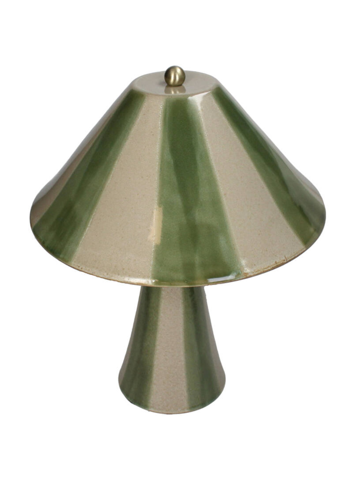 Kersten Green Stripes Table Lamp 35cm
