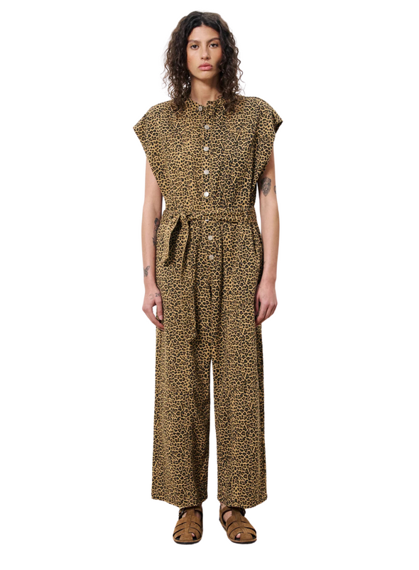 Scheila Jumpsuit in Leopard Print from FRNCH