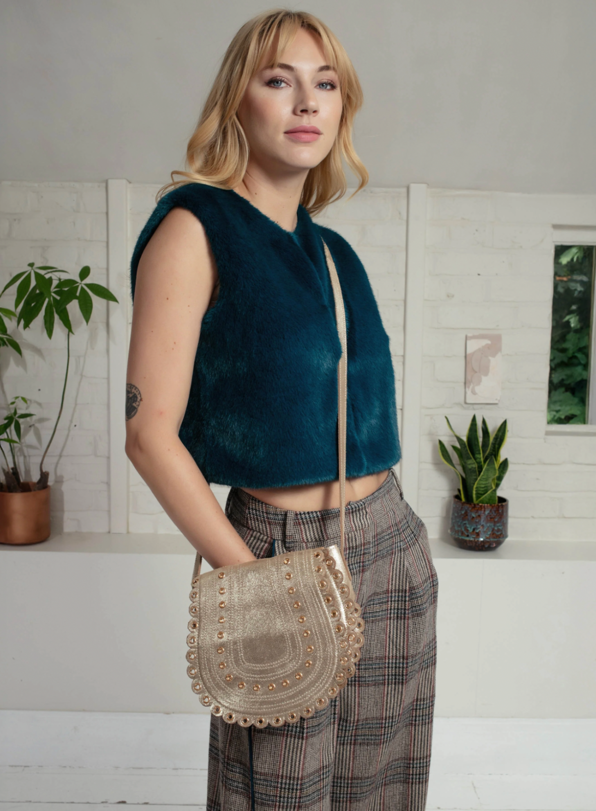 Nooki Montreal Satchel - Gold