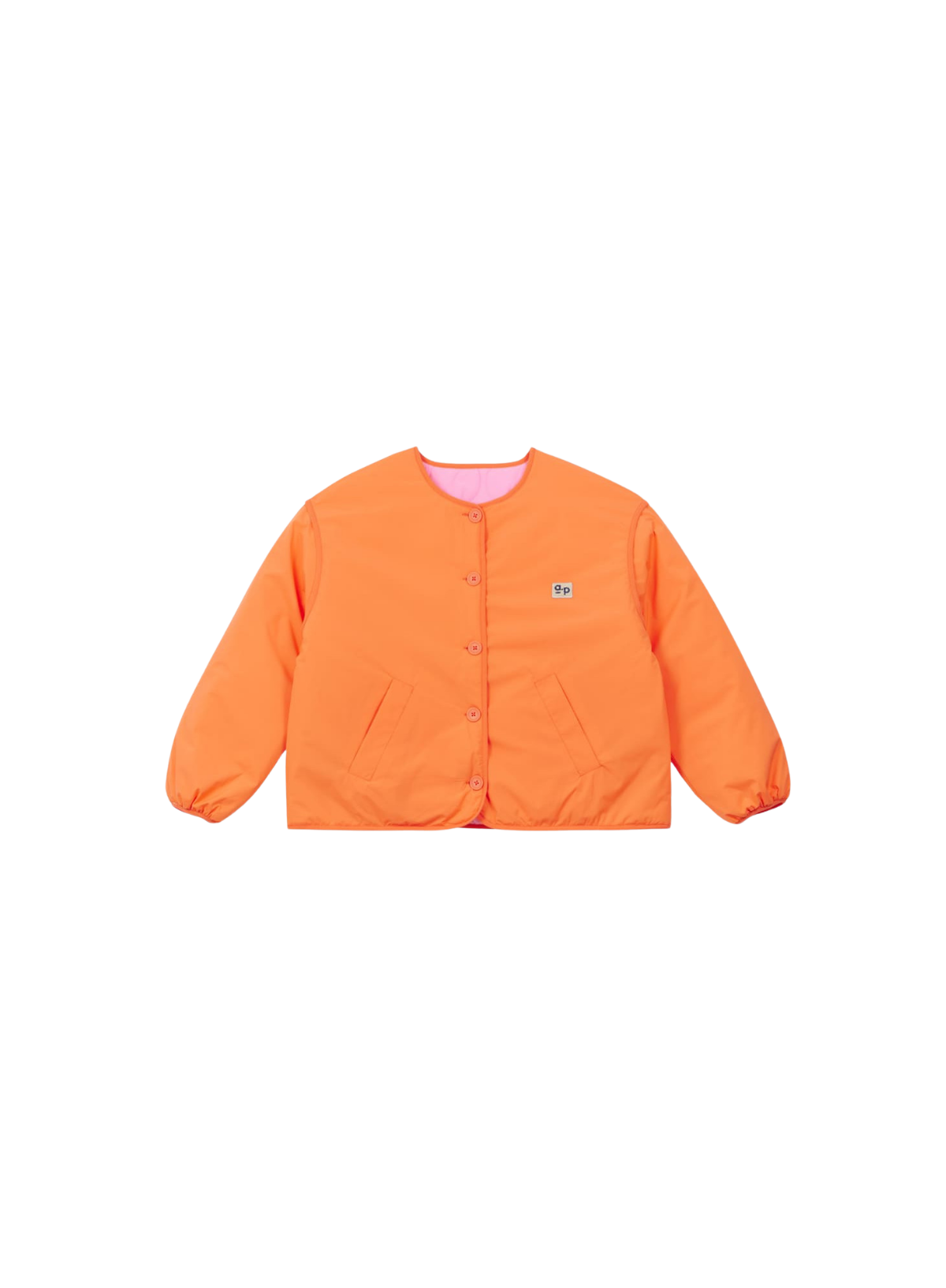 a.p Reversible Quilted Jacket In Orange