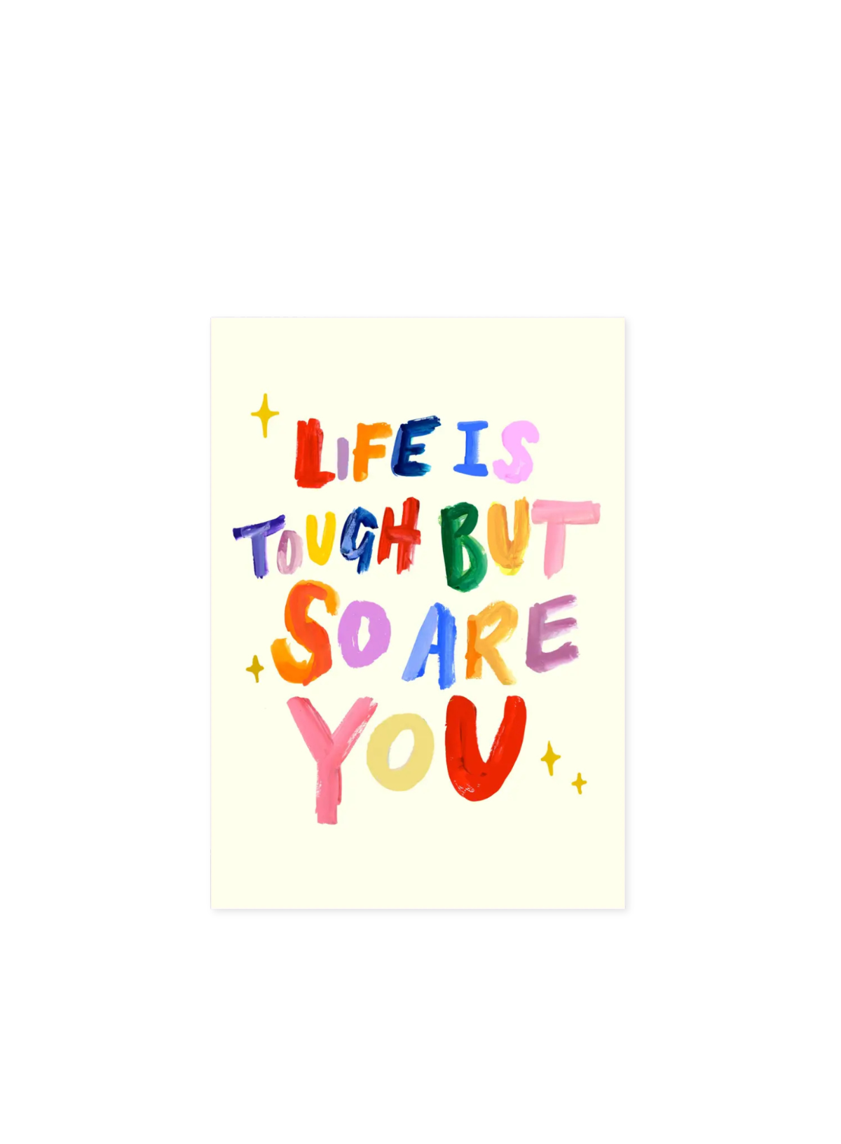 Life Is Tough Card from Eleanor Bowmer