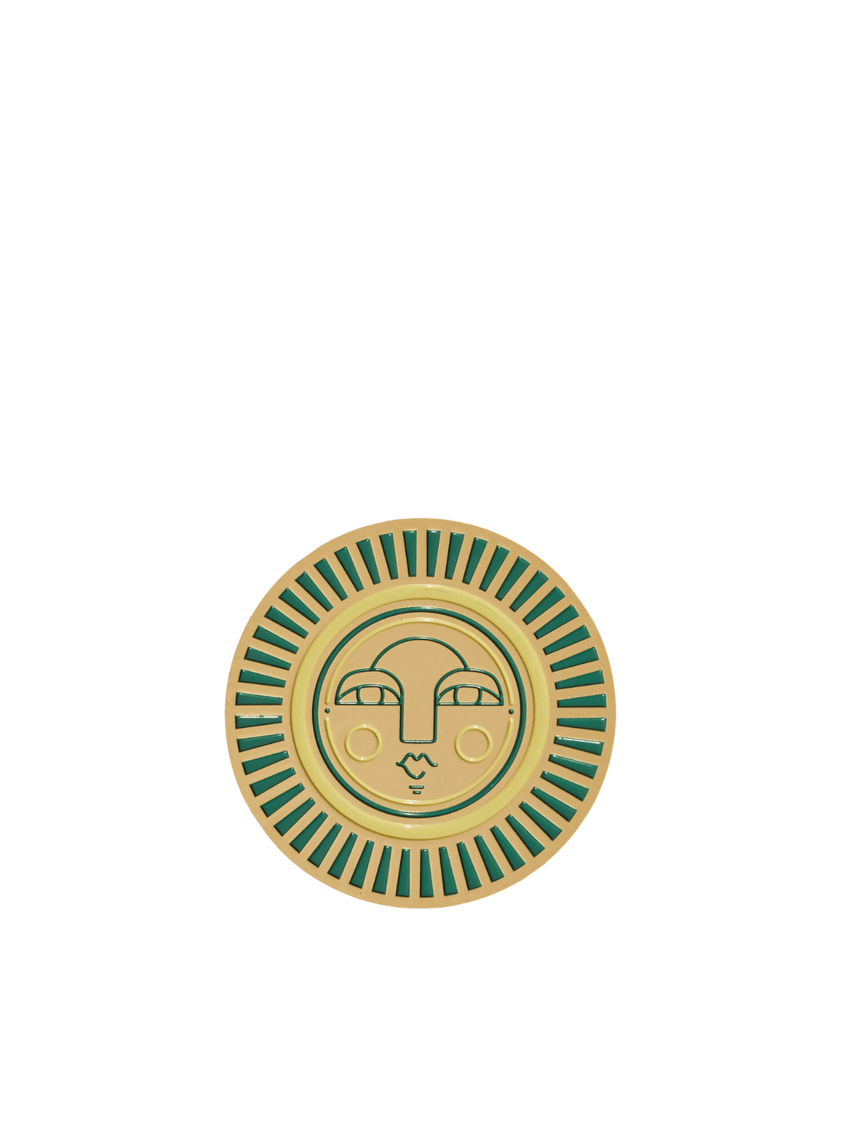 Sol Coaster in Teal from Cai & Jo