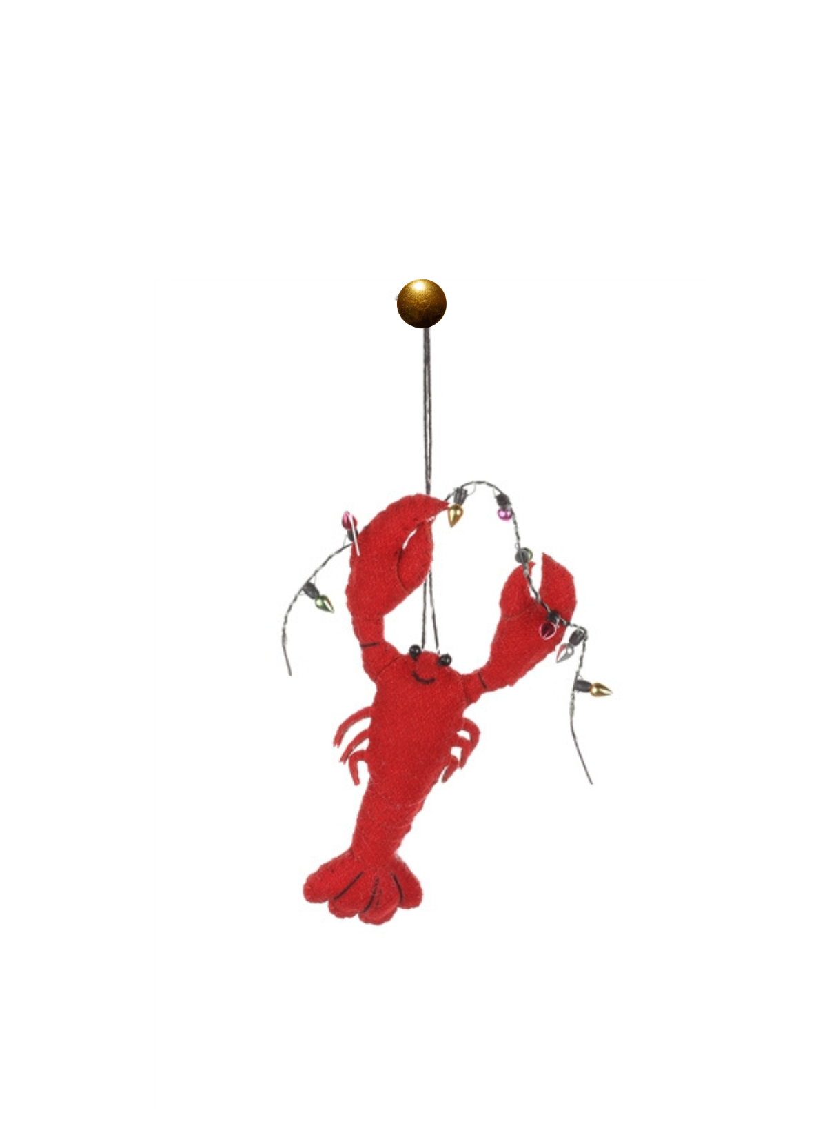 Felt Lobster w' Fairy Lights from Shoeless Joe