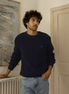 Lucio Cotton Sweater in Navy from Faguo