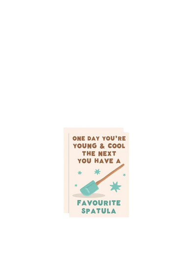 Favourite Spatula Birthday Card from Tikkled Pink