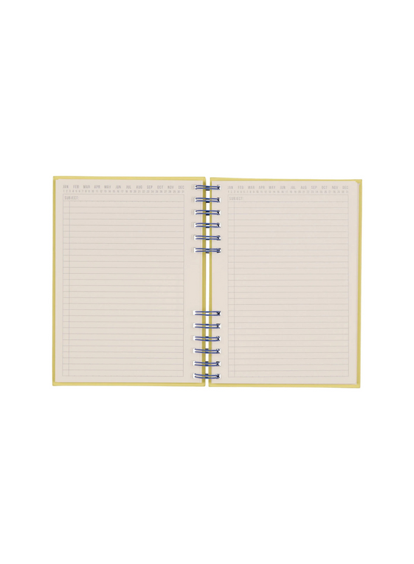 Standard Issue Planner Notebook Yellow in Cobalt and Citron from Designworks Ink