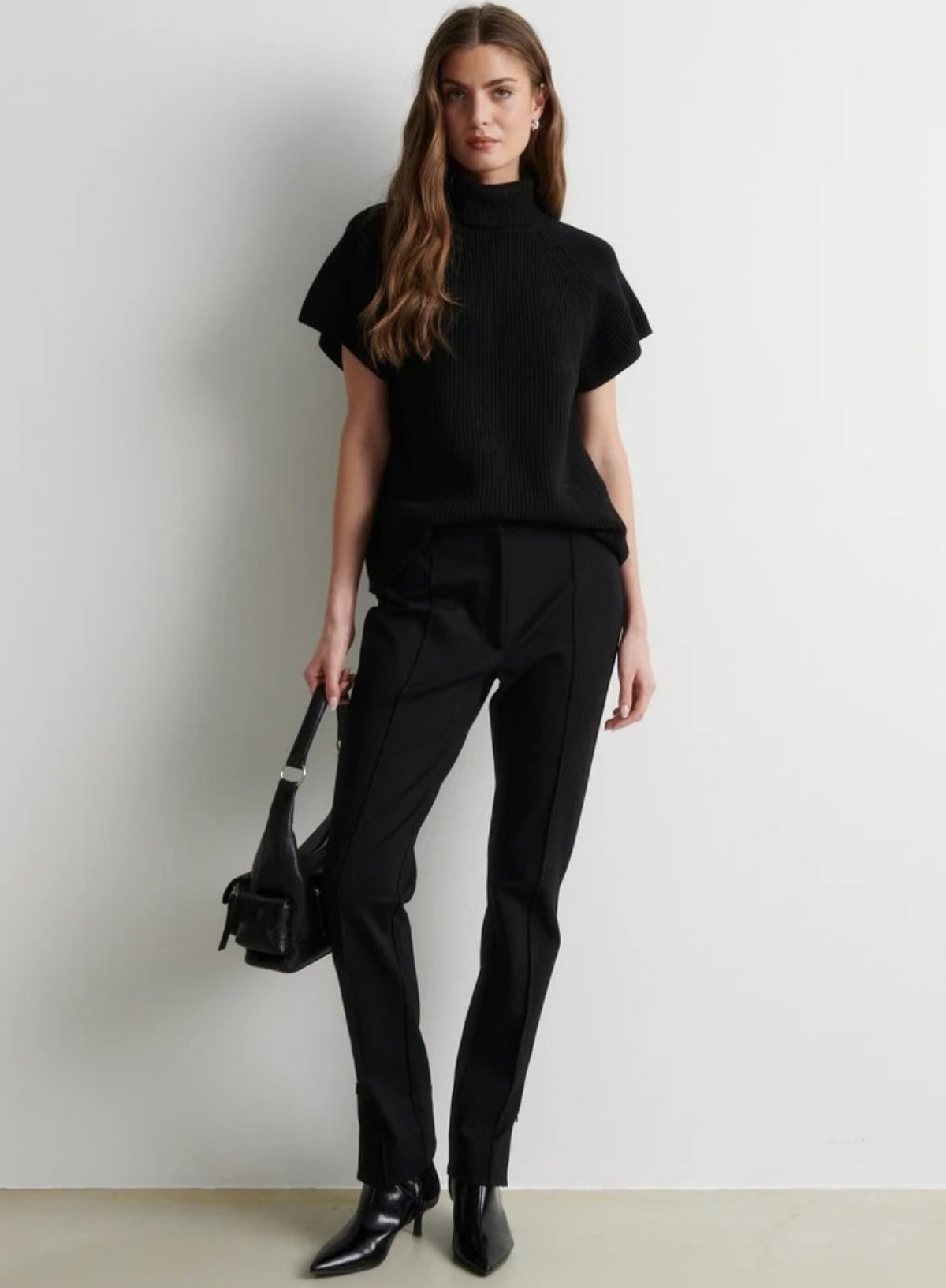 Second Female Ettas Knit Vest in Black