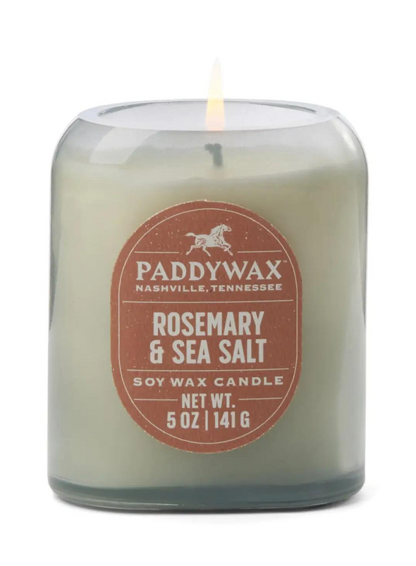 Vista Glass Candle in Rosemary & Sea Salt 5oz from Paddywax
