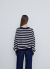Daffy Jumper in Navy + Ecru from Yerse