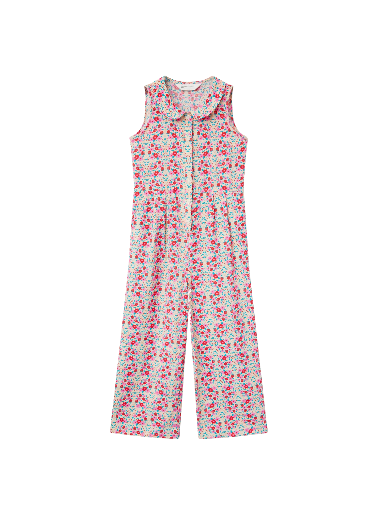 Sleeveless Jumpsuit in Floral Print from Compañia Fantastica Mini