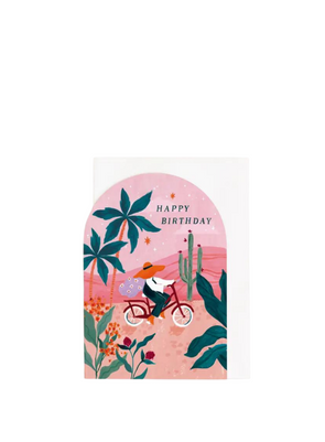 Sunset Bike Birthday Card from Sister Paper Co.