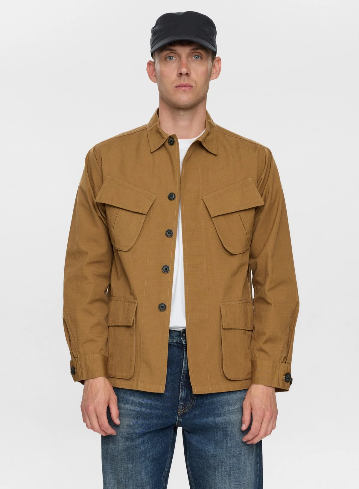 Anerkjendt Otto 4 Pocket Ribstop Jacket in Ermine