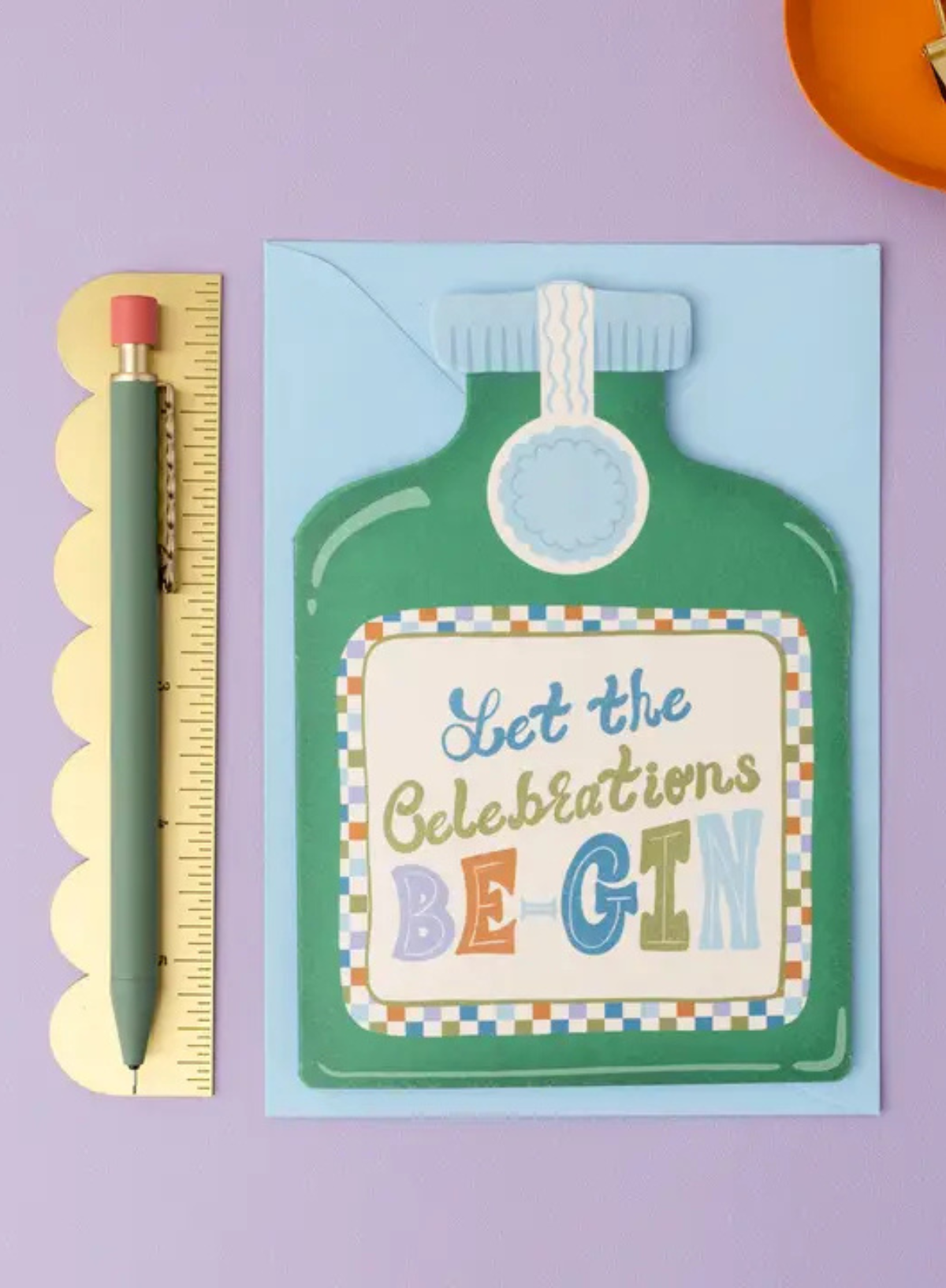 Let The Celebrations Be-Gin Card from Tikkled Pink