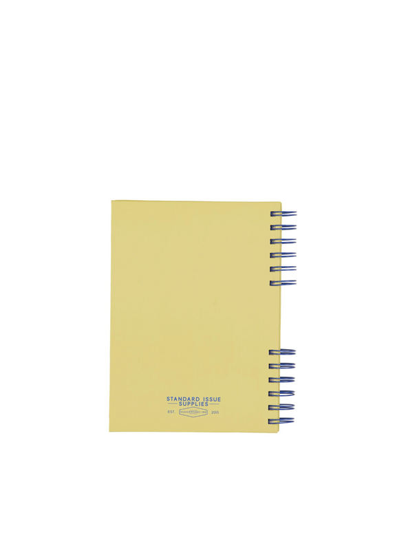 Standard Issue Planner Notebook Yellow in Cobalt and Citron from Designworks Ink